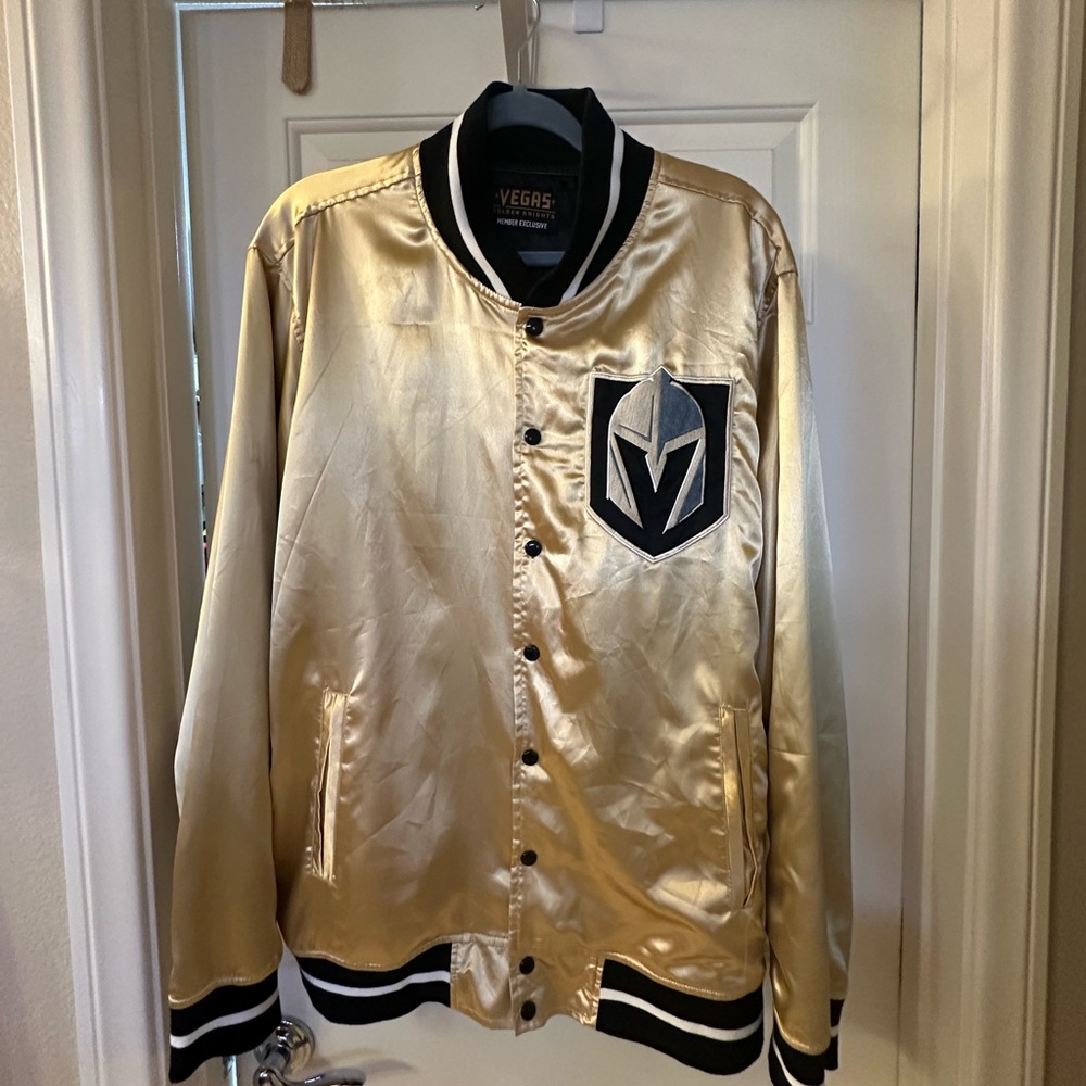 Gold Bomber Jacket smoke free home